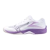 Încălțăminte de sală pentru copii Mizuno  Lightning Star Z7 Jr. White/Patrician Purple/Quince