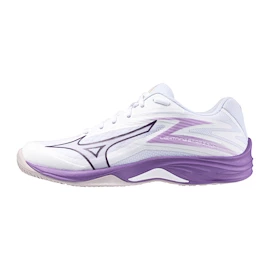 Încălțăminte de sală pentru copii Mizuno Lightning Star Z7 Jr. White/Patrician Purple/Quince