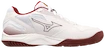 Încălțăminte de sală pentru femei Mizuno  Cyclone Speed 4 White/Cabernet