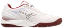 Încălțăminte de sală pentru femei Mizuno  Cyclone Speed 4 White/Cabernet