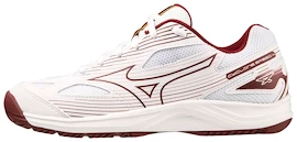 Încălțăminte de sală pentru femei Mizuno Cyclone Speed 4 White/Cabernet