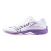 Încălțăminte de sală pentru femei Mizuno  Thunder Blade Z White/Patrician Purple/Quince