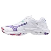 Încălțăminte de sală pentru femei Mizuno  Wave Lightning Z8 W White/Violet Indigo