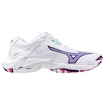 Încălțăminte de sală pentru femei Mizuno  Wave Lightning Z8 W White/Violet Indigo