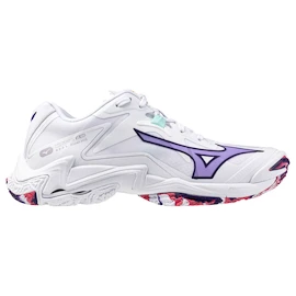 Încălțăminte de sală pentru femei Mizuno Wave Lightning Z8 W White/Violet Indigo