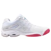 Încălțăminte de sală pentru femei Mizuno  Wave VOLTAGE 2 W White/Violet Indigo