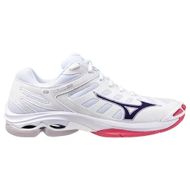 Încălțăminte de sală pentru femei Mizuno Wave VOLTAGE 2 W White/Violet Indigo