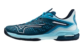 Încălțăminte de tenis pentru bărbați Mizuno Wave Exceed TOUR 6 CC Moroccan Blue/White/Blue Topaz