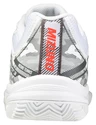 Încălțăminte de tenis pentru copii Mizuno  Breakshot 3 CC White/IgnititonRed