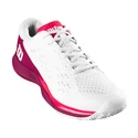 Încălțăminte de tenis pentru copii Wilson Rush Pro Ace Jr White/Beet Red