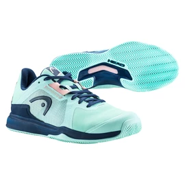 Încălțăminte de tenis pentru femei Head Sprint Team 3.5 Clay Aqua/Dark Blue