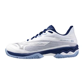 Încălțăminte de tenis pentru femei Mizuno Wave Exceed Light 2 W White/Bellwether Blue