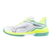 Încălțăminte de tenis pentru femei Mizuno Wave Exceed Tour 6 CC White/Black/Mizuno Neo Lime