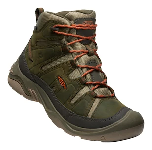 Încălțăminte outdoor pentru bărbați Keen Circadia Mid Wp Dark Olive/Potters Clay  US 10,5