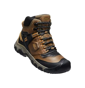 Încălțăminte outdoor pentru bărbați Keen Ridge Flex Mid Wp Bison/Golden Brown  US 9,5