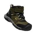 Încălțăminte outdoor pentru copii Keen Ridge Flex Mid Wp Dark Olive/Dusky Citron