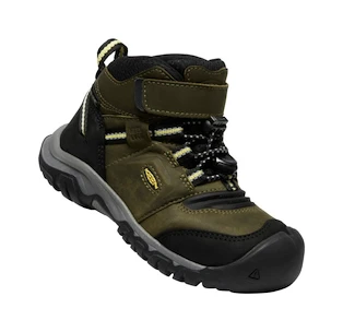 Încălțăminte outdoor pentru copii Keen Ridge Flex Mid Wp Dark Olive/Dusky Citron  US 12 (Kid)