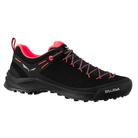 Încălțăminte outdoor pentru femei Salewa WILDFIRE LEATHER Black/Fluo Coral