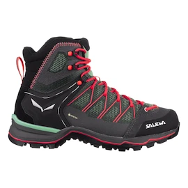 Încălțăminte outdoor pentru femei Salewa WS MTN Trainer Lite Mid Gtx Feld Green/Fluo Coral