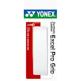 Înveliș de bază Yonex Leather Excel Pro AC128 White