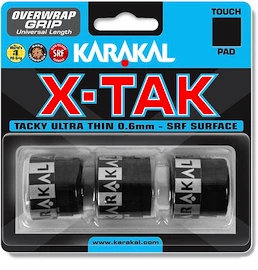 Înveliș superior Karakal X-Tak Overgrip 3er Black