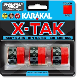 Înveliș superior Karakal X-Tak Overgrip 3er Red