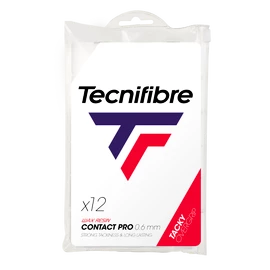 Înveliș superior Tecnifibre Contact Pro White 12 Pack