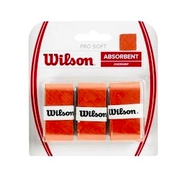 Înveliș superior Wilson Pro Soft Overgrip Orange (3 Pack)