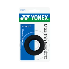 Înveliș superior Yonex Ultra Thin Grap Black (3 Pack)