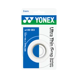 Înveliș superior Yonex Ultra Thin Grap White (3 Pack)