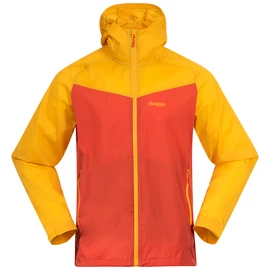 Jachetă pentru bărbați Bergans Microlight Jacket Brick/Light Golden Yellow