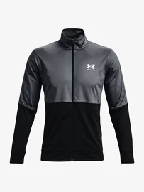 Jachetă pentru bărbați Under Armour PIQUE TRACK JACKET-GRY