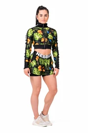 Jachetă pentru femei Nebbia Ocean Selected High-energy crop jacket 564 jungle green