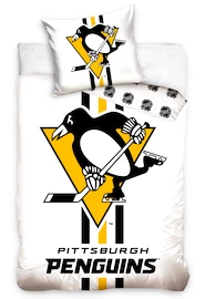 Lenjerie de pat Official Merchandise NHL Bed Linen NHL Pittsburgh Penguins White