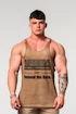 Maiou pentru bărbați Nebbia  Washed-off Oversized Stringer MAX OUT Light Brown