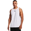 Maiou pentru bărbați Under Armour  BASELINE COTTON TANK White