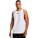 Maiou pentru bărbați Under Armour  BASELINE COTTON TANK White