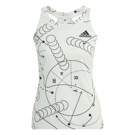 Maiou pentru femei adidas Club Graphic Tank Linen Green