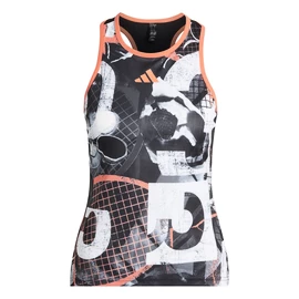 Maiou pentru femei adidas Club Tennis Graphic Tank Top White/Black