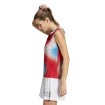 Maiou pentru femei adidas  Melbourne Printed Match Tank White/Red/Blue