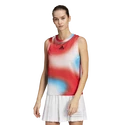 Maiou pentru femei adidas  Melbourne Printed Match Tank White/Red/Blue