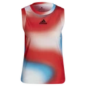 Maiou pentru femei adidas  Melbourne Printed Match Tank White/Red/Blue