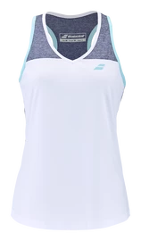 Maiou pentru femei Babolat Play Tank Top Women White/Blue