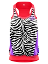 Maiou pentru femei Crazy Idea  Top Break Black/Zebra