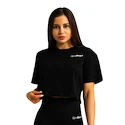 Maiou pentru femei GymBeam  Limitless Cropped T-shirt Black