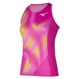 Maiou pentru femei Mizuno Printed Tank Fuchsia fedora