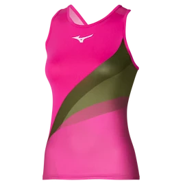 Maiou pentru femei Mizuno Release Printed Tank Pink Glo