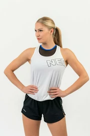 Maiou pentru femei Nebbia FIT Activewear Tank Top “Airy” with Reflective Logo white