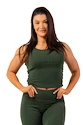 Maiou pentru femei Nebbia  Organic Cotton Ribbed Tank Top 414 dark green