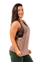 Maiou pentru femei Nebbia  Sleeveless Loose Cross Back Tank Top "Feeling Good" Brown